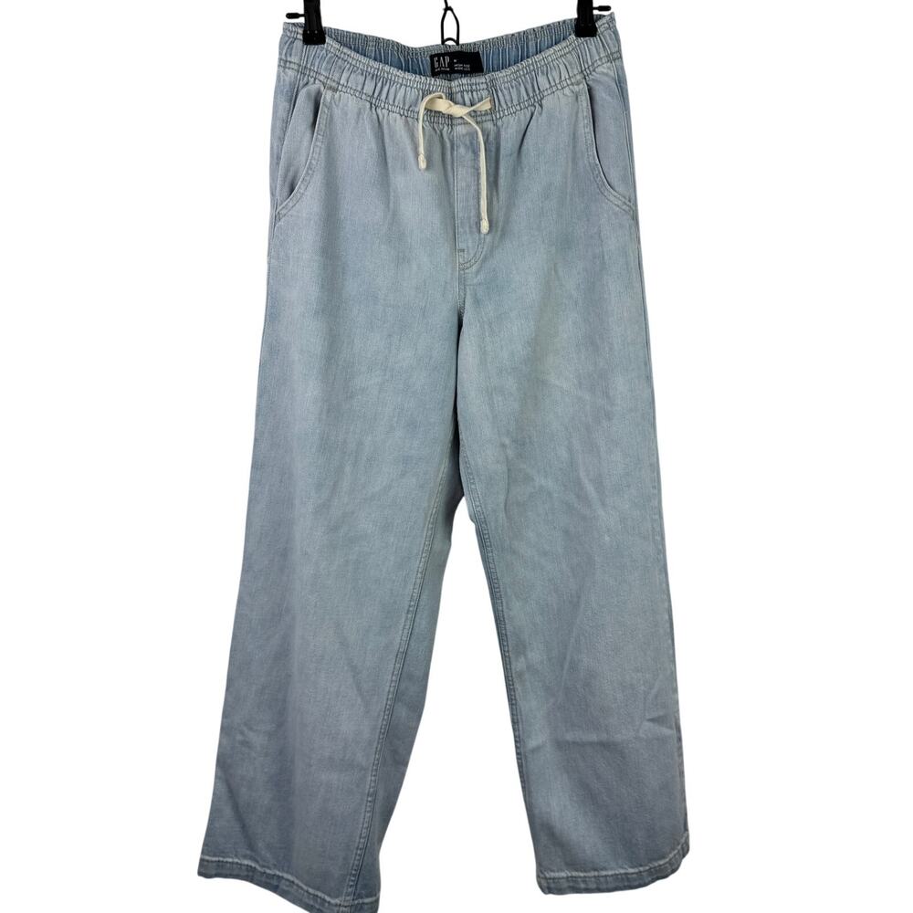 GAP Light Wash Denim Jogger Pants - Light Blue